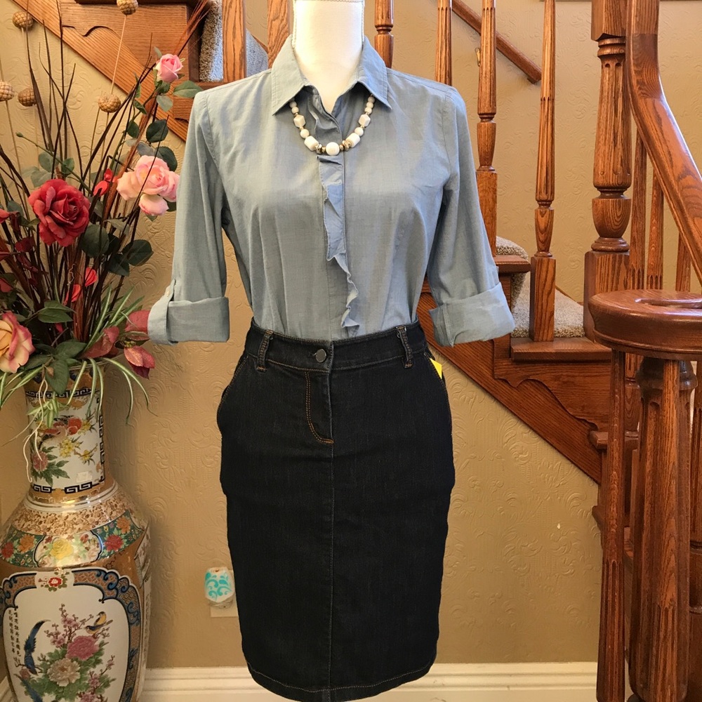 Talbots Blue Blouse